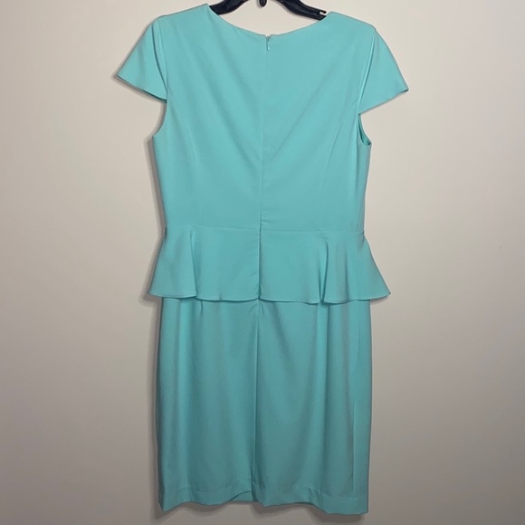 Belle Badgley Mischka Mint Peplum Dress - Picture 3 of 5